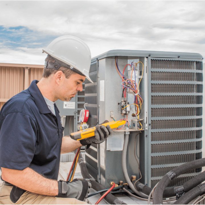 Goderich Duct Cleaning certified duct cleaning technician on a service call in Goderich, Ontario